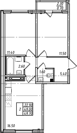 Купить трехкомнатную квартиру в ЖК Ржевский парк в Ленинградской области. Вариант № 7599826, 0, площадь -  квм, цена 7734960 рублей