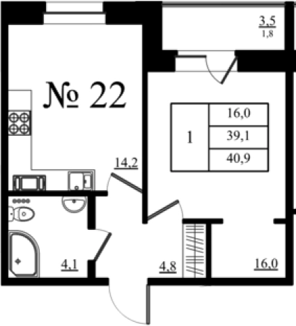 Купить однокомнатную квартиру в новостройках в ЖК Орловский бульвар в Гатчине. Вариант № 7259944, 0, площадь - квм, цена 6925474 рублей