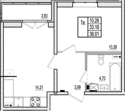 Купить двухкомнатную квартиру в новостройках на улице Ново-Антропшинская в Коммунаре. Вариант № 6964159, 0, площадь -  квм, цена 4740200 рублей