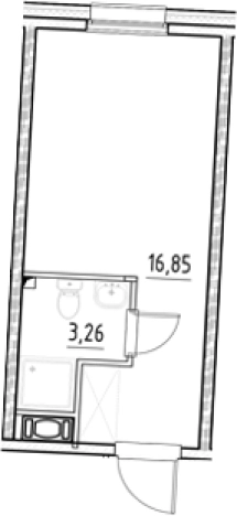 . Вариант № 5558557, 0, площадь - 20.11 квм, цена 6174574 рублей