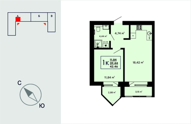 Купить квартиру в ЖК Фамилия. в Коврове. Вариант № 103382, 0, площадь -  квм, цена 4787306 рублей