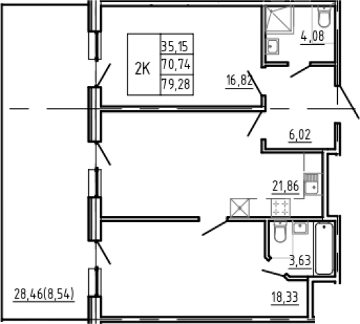 Купить трехкомнатную квартиру в районе исторический  Разлив в Санкт-Петербурге. Вариант № 82476, 0, площадь -  квм, цена 33896164 рублей
