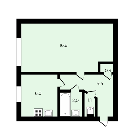 Купить однокомнатную квартиру на вторичке в районе Кировский в Санкт-Петербурге. Вариант № 2835113, 17, площадь -  квм, цена 5650000 рублей