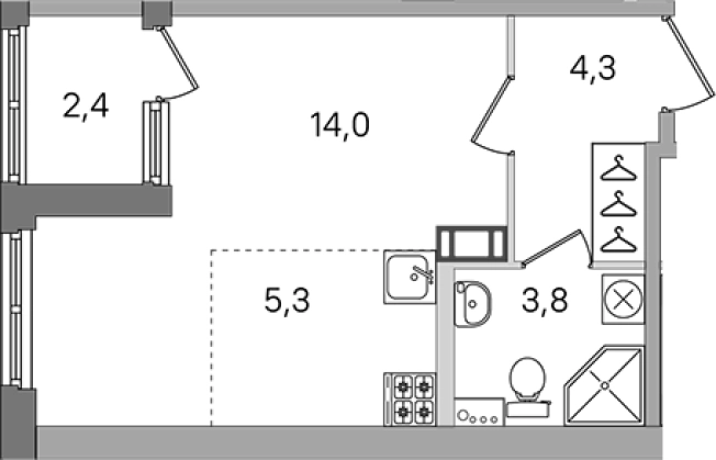 Купить Студию в новостройках в ЖК Дубровский в Санкт-Петербурге. Вариант № 6608107, 0, площадь -  квм, цена 7677480 рублей