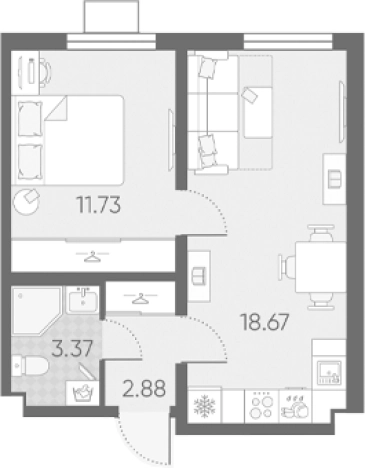 Купить двухкомнатную квартиру в новостройках у метро Автово в Санкт-Петербурге. Вариант № 6890527, 0, площадь -  квм, цена 9782947 рублей