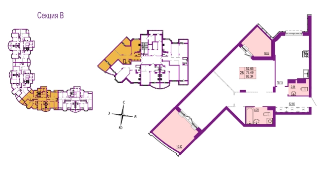 Купить квартиру в новостройках в Владимире. Вариант № 3466168, 0, площадь -  квм, цена 11574160 рублей
