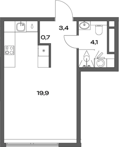 Купить квартиру в ЖК Акценты в Москве. Вариант № 136882, 0, площадь -  квм, цена 9176499 рублей