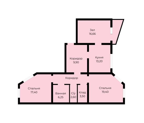 Купить трехкомнатную квартиру в Иванове. Вариант № 6061574, 47, площадь -  квм, цена 8800000 рублей