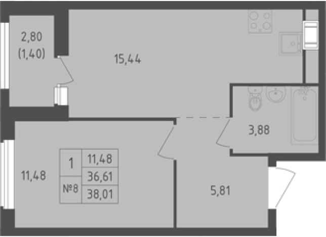 Купить квартиру в ЖК Южная Нева в Ленинградской области. Вариант № 7833865, 0, площадь - квм, цена 6683184 рублей