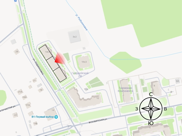 Купить однокомнатную квартиру на вторичке в ЖК Гвардейский в Владимире. Вариант № 69892, 2, площадь -  квм, цена 4606075 рублей