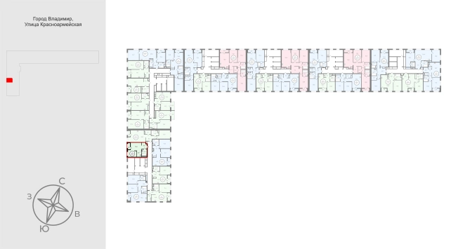 Купить однокомнатную квартиру в новостройках в ЖК UNO в Владимире. Вариант № 9569435, 1, площадь -  квм, цена 5709600 рублей