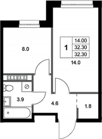 Купить однокомнатную квартиру у метро Некрасовка в Люберцах. Вариант № 116240, 0, площадь -  квм, цена 8133140 рублей