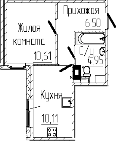 Купить квартиру на улице Центральная в Сертолове. Вариант № 6058968, 0, площадь -  квм, цена 6218461 рублей