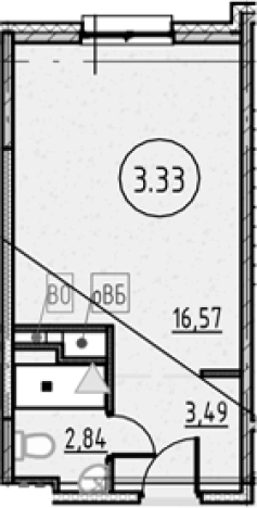 Купить Студию в новостройках у метро Обухово в Санкт-Петербурге. Вариант № 4163646, 0, площадь -  квм, цена 5479388 рублей