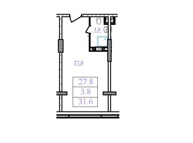 Купить Студию на улице Заводская в Ивантеевке. Вариант № 11690, 1, площадь -  квм, цена 4190246 рублей