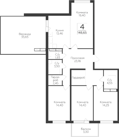 Купить квартиру в ЖК Финский квартал в Ленинградской области. Вариант № 9630415, 0, площадь -  квм, цена 19718423 рублей