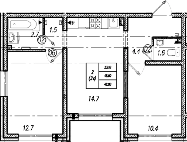 Купить трехкомнатную квартиру на вторичке в районе Приморский в Санкт-Петербурге. Вариант № 9635204, 0, площадь -  квм, цена 7668144 рублей