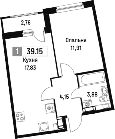 Купить двухкомнатную квартиру на вторичке в Всеволожске. Вариант № 6213410, 0, площадь -  квм, цена 6851270 рублей