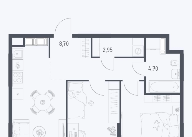 Купить квартиру в Москве. Вариант № 8933022, 16, площадь - квм, цена 18000000 рублей