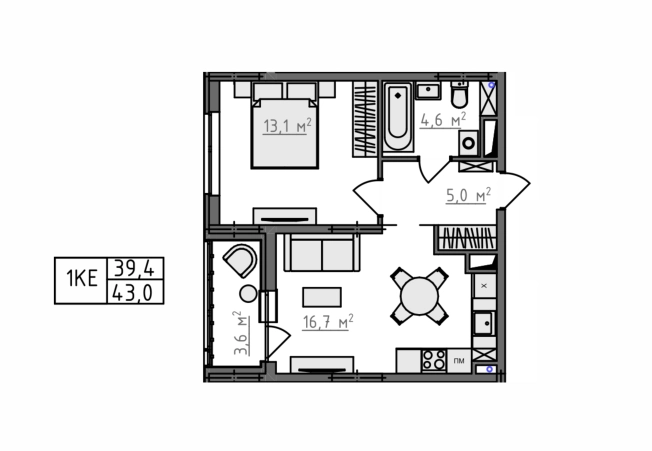 Купить однокомнатную квартиру в новостройках в ЖК Квартал Новаторов в Владимире. Вариант № 130630, 3, площадь -  квм, цена 4738000 рублей