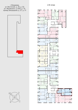 Купить квартиру на улице Жуковского в Владимире. Вариант № 83638, 1, площадь -  квм, цена 8092000 рублей