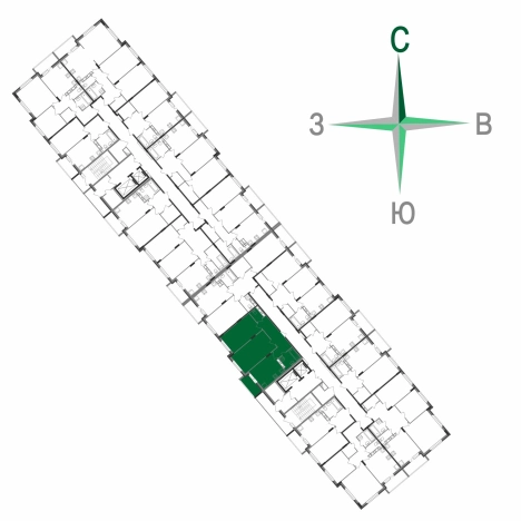 Купить двухкомнатную квартиру в ЖК "Чайковский" в Коврове. Вариант № 146470, 3, площадь -  квм, цена 6021400 рублей