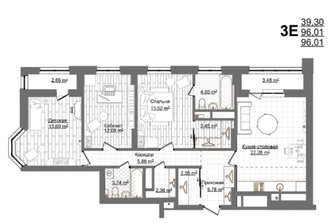 Купить трехкомнатную квартиру у метро Чкаловская в Нижнем Новгороде. Вариант № 119975, 0, площадь -  квм, цена 15073570 рублей