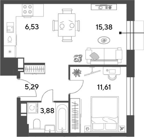 Купить квартиру в новостройках в Пушкине. Вариант № 139625, 0, площадь -  квм, цена 6753900 рублей