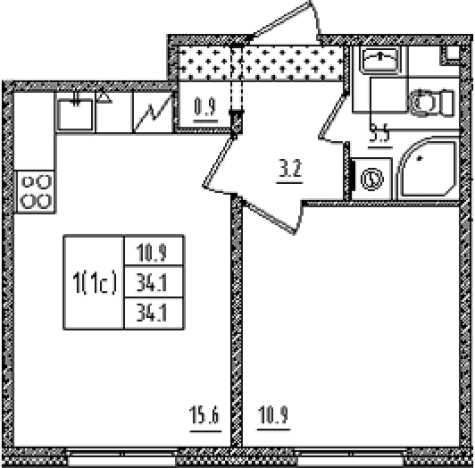 Купить квартиру в новостройках на улице Товарищеский проспект в Санкт-Петербурге. Вариант № 6608789, 0, площадь -  квм, цена 9697460 рублей