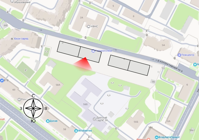 Купить однокомнатную квартиру на улице 1-й Коллективный проезд в Владимире. Вариант № 107008, 0, площадь -  квм, цена 6986100 рублей