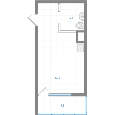 Купить Студию в Хабаровске. Вариант № 169556, 0, площадь - квм, цена 5326650 рублей