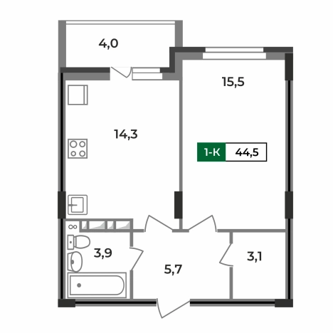 Купить квартиру в новостройках в ЖК "Чайковский" в Коврове. Вариант № 146281, 0, площадь -  квм, цена 4576825 рублей