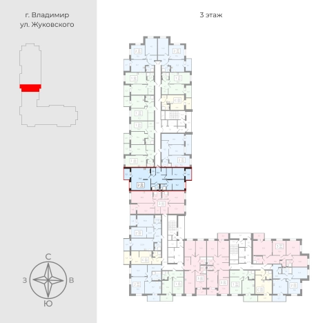 . Вариант № 125014, 1, площадь - 102.05 квм, цена 10509715 рублей
