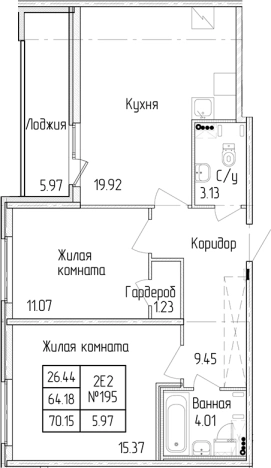 Купить трехкомнатную квартиру в новостройках в ЖК Любоград в Стрельне в Санкт-Петербурге. Вариант № 6865549, 0, площадь -  квм, цена 14793490 рублей