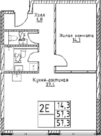 Купить двухкомнатную квартиру в районе Черёмушки в Москве. Вариант № 10306994, 0, площадь -  квм, цена 21304140 рублей
