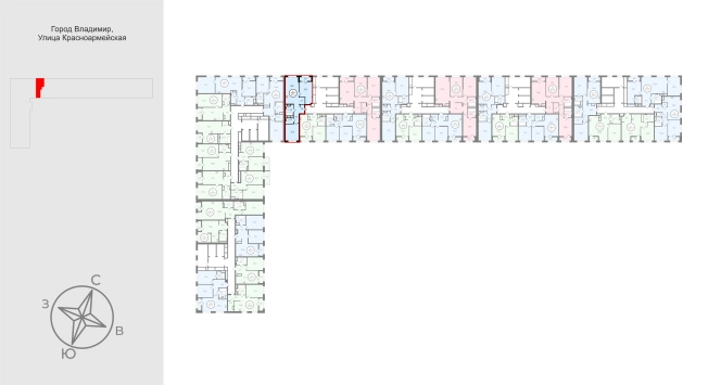 Купить двухкомнатную квартиру в новостройках в Владимирской области. Вариант № 9563710, 1, площадь -  квм, цена 8388400 рублей