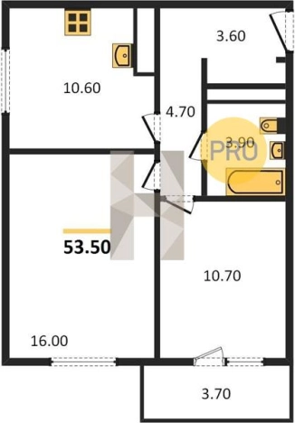 Купить двухкомнатную квартиру в ЖК Новый Сосновый в Ижевске. Вариант № 70616, 0, площадь -  квм, цена 4007150 рублей