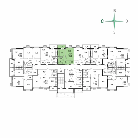 Купить квартиру в новостройках в ЖК Маршал в Коврове. Вариант № 2731652, 5, площадь -  квм, цена 4397900 рублей