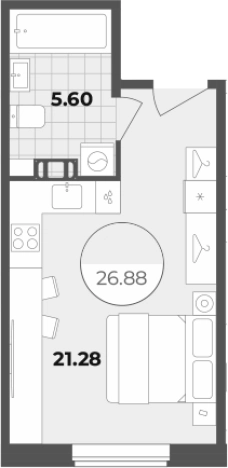 Купить Студию в новостройках у метро Лиговский проспект в Санкт-Петербурге. Вариант № 6855517, 0, площадь -  квм, цена 10739232 рублей
