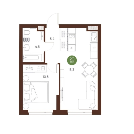 Купить двухкомнатную квартиру в Микрорайоне Лесоперевалка, Ленинский район в Новосибирске. Вариант № 9935575, 0, площадь -  квм, цена 7228000 рублей