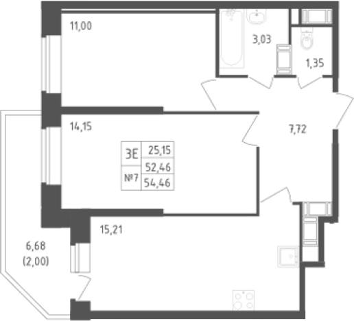 Купить трехкомнатную квартиру в ЖК Живи! В Рыбацком в Санкт-Петербурге. Вариант № 6630843, 0, площадь -  квм, цена 15045932 рублей
