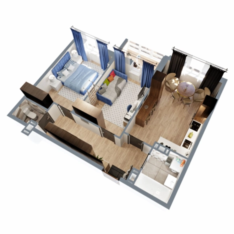 Купить квартиру в ЖК "Триумфальный" в микрорайоне Славный в Коврове. Вариант № 6848856, 2, площадь -  квм, цена 6108524 рублей