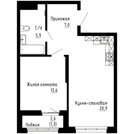 Купить квартиру в новостройках на улице Иртышская в Владивостоке. Вариант № 9769357, 0, площадь -  квм, цена 11796210 рублей