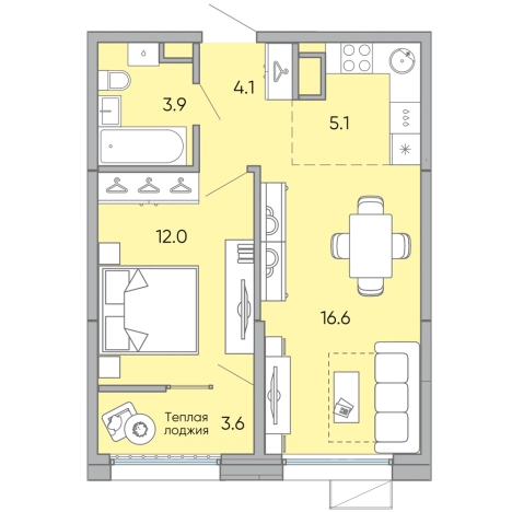 Купить квартиру в районе Черновский в Чите. Вариант № 119071, 0, площадь -  квм, цена 7452900 рублей