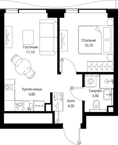 Купить квартиру в районе Покровское-Стрешнево в Москве. Вариант № 908902, 0, площадь -  квм, цена 20166080 рублей