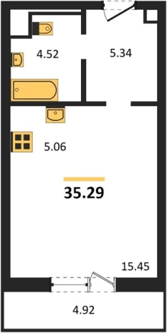 Купить Студию в Новосибирской области. Вариант № 9878462, 0, площадь -  квм, цена 4200000 рублей