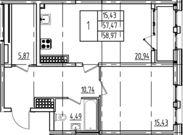 Купить двухкомнатную квартиру у метро Московская в Санкт-Петербурге. Вариант № 4040505, 0, площадь -  квм, цена 21024000 рублей