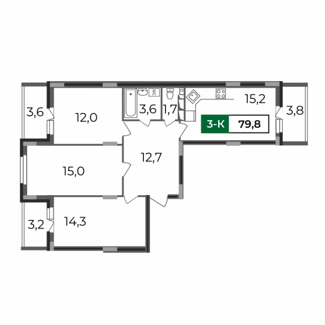 Купить квартиру на улице Сталинградский бульвар в Владимире. Вариант № 146393, 0, площадь -  квм, цена 8377005 рублей
