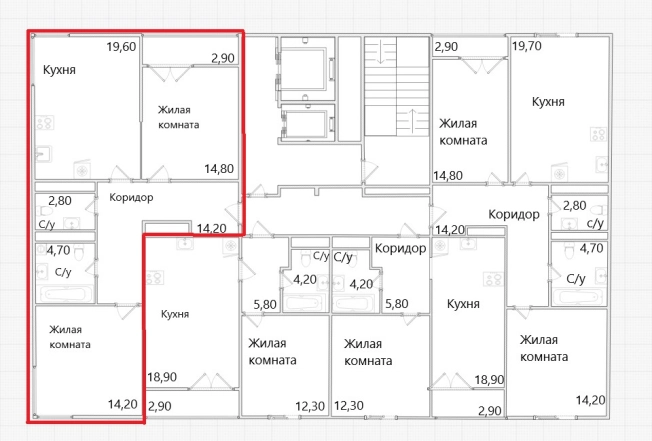 Купить двухкомнатную квартиру в новостройках в Калужской области. Вариант № 124447, 0, площадь -  квм, цена 12078000 рублей