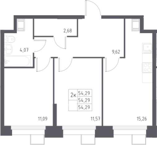 Купить квартиру в ЖК Тропарево парк в Москве. Вариант № 3560551, 0, площадь -  квм, цена 12820273 рублей
